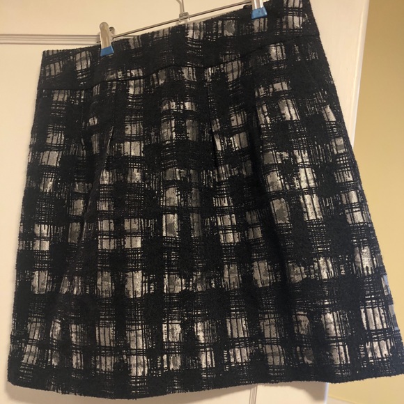 David Lawrence Dresses & Skirts - Black and silver wool tweed skirt